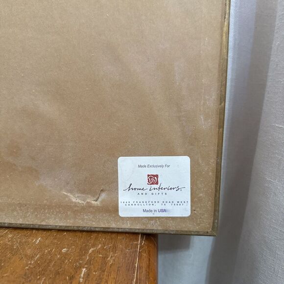 Heaven On Earth Nicky Boehme Framed Christmas Print Home Interiors 19” x 16” VTG - Picture 9 of 11